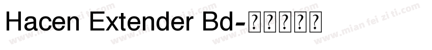 Hacen Extender Bd字体转换